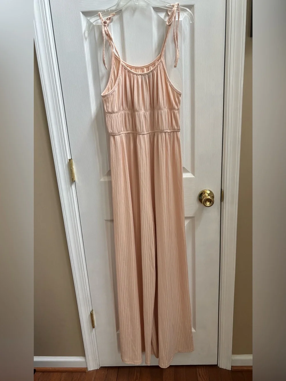 With Love Molly The Eden Wide Leg Jumpsuit in Apricot, Size L, NWOT - Picture 5 of 6